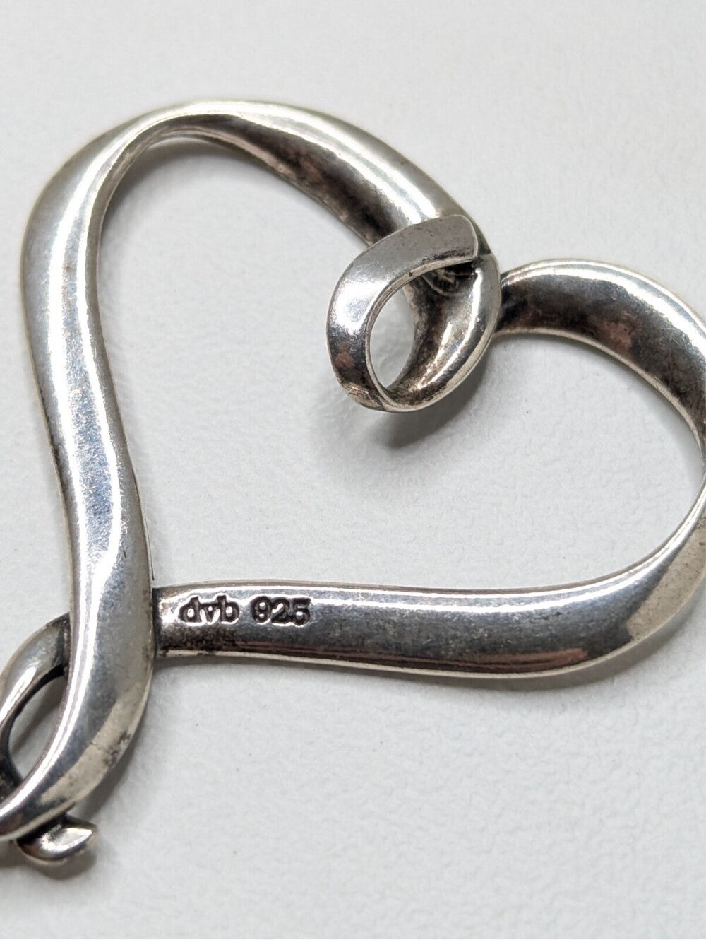 925 Pendant Laurel Elliot Sterling Silver Heart Pendant Helen Keller Quote 4.9g - Picture 3 of 11